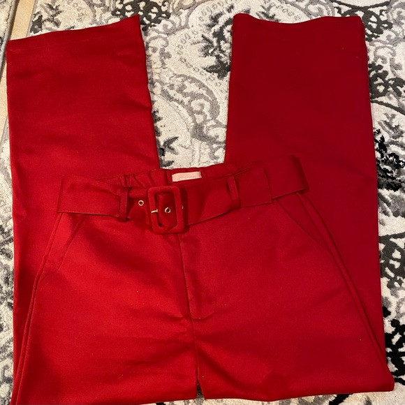 Red Mumu dressed pants, size S, made in China - Picture 5 of 12